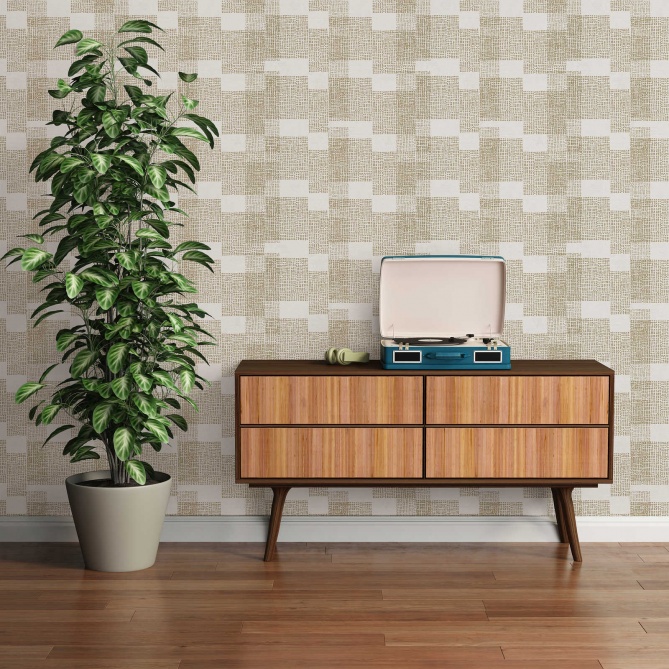 Papel Pintado Cuadrados de puntos - ASAITA 01 | MURAKE - 552801