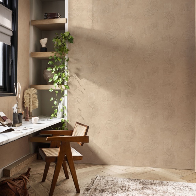 Papel Pintado Curvas abstractas - MEIRA 02 | MURAKE - 44562