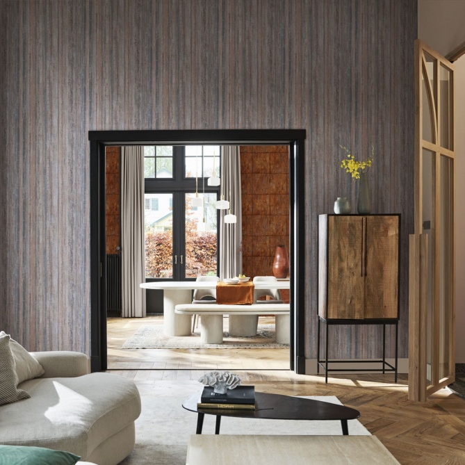 Papel Pintado Rayas difuminadas Sisal - MURAS 03 | MURAKE - 44523