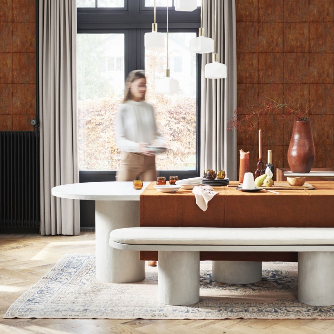 Papel Pintado Cuadrados industriales - QUIROGA 03 | MURAKE - 44553