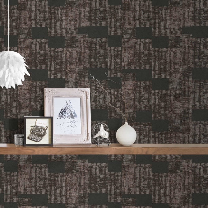 Papel Pintado Cuadrados de puntos - ASAITA 02 | MURAKE - 552802