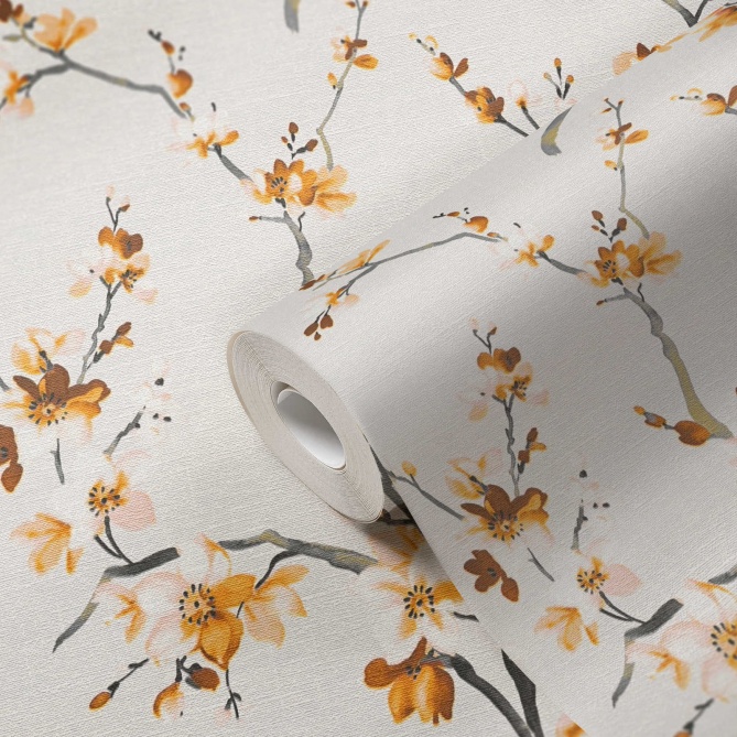 Papel Pintado Flor cerezo y ramas - NEGASH 02 | MURAKE - 552832