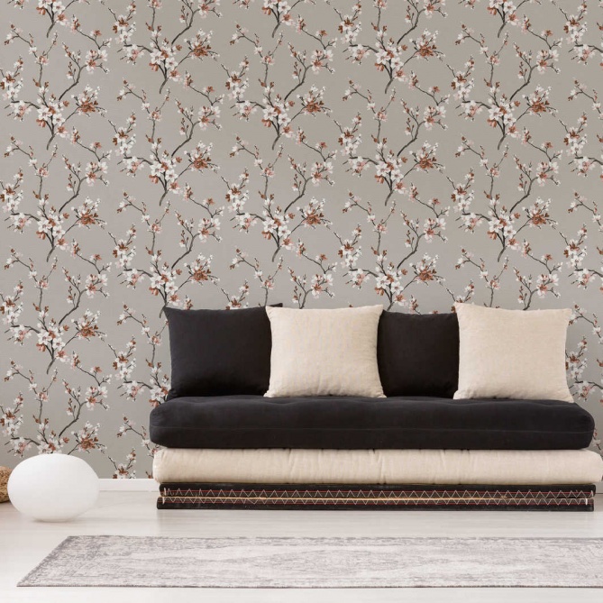 Papel Pintado Flor cerezo y ramas - NEGASH 04 | MURAKE - 552834