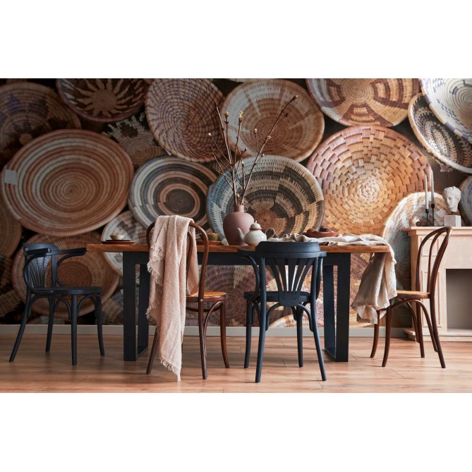 Mural Cestas de ratán - GUELMA  | MURAKE - 85058