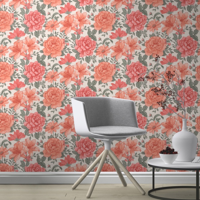 Papel Pintado Floral - DEDZA 01 | MURAKE - 991821