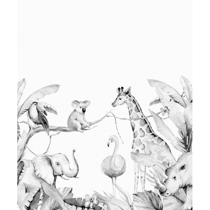 Mural Animales acuarela - ATOKAT 02 | MURAKE - 991912