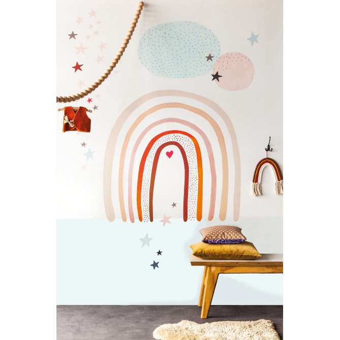 Mural Arcoíris y estrellas - VARVANY 01 | MURAKE - 991917