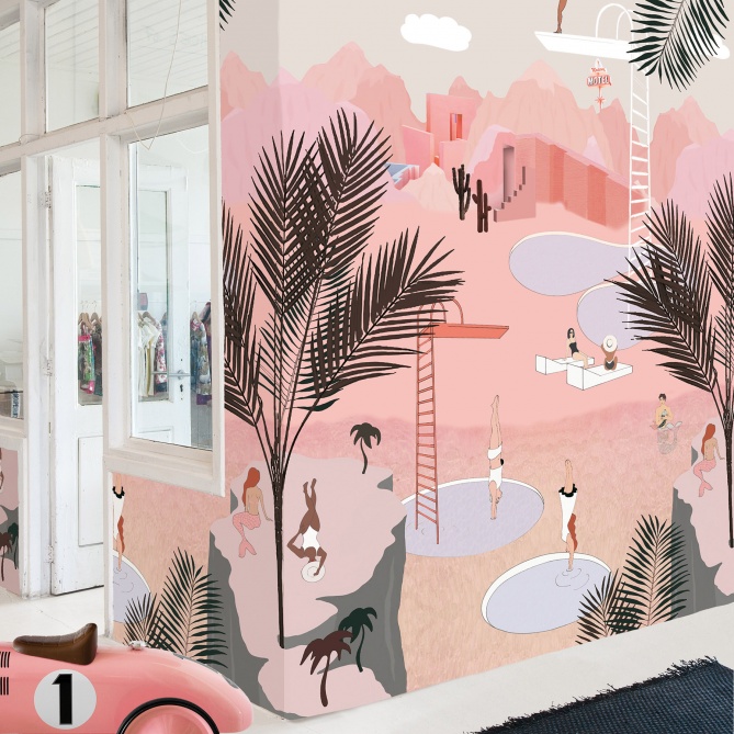 Mural Vacaciones verano - USZAS 02 | MURAKE - 991922