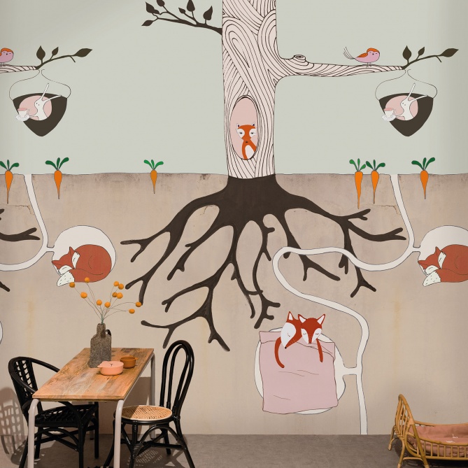Mural Árbol y raíces - SACHA  | MURAKE - 991955