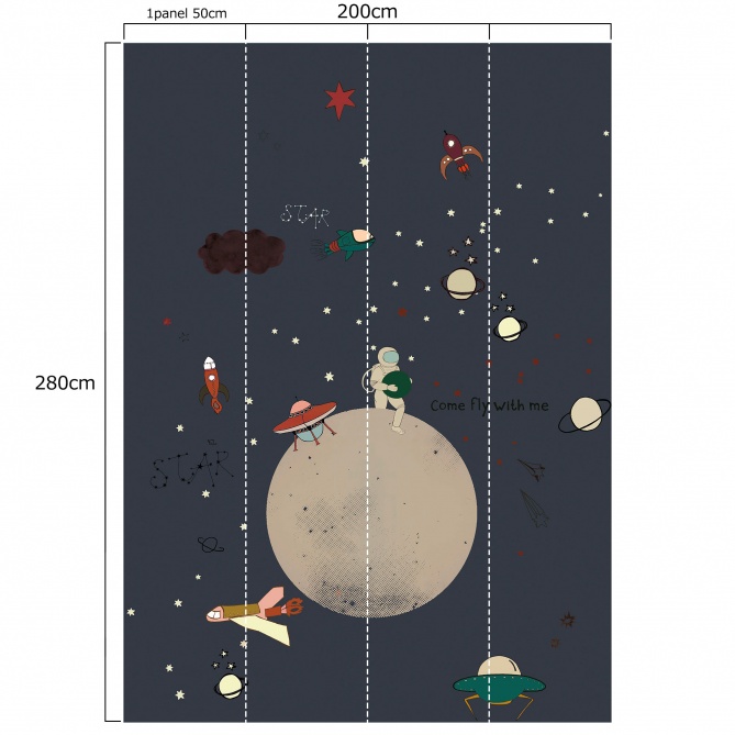 Mural Sistema solar - BOLYGO 01 | MURAKE - 991931
