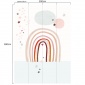 Mural Arcoíris y estrellas - VARVANY 01 | MURAKE - 991917