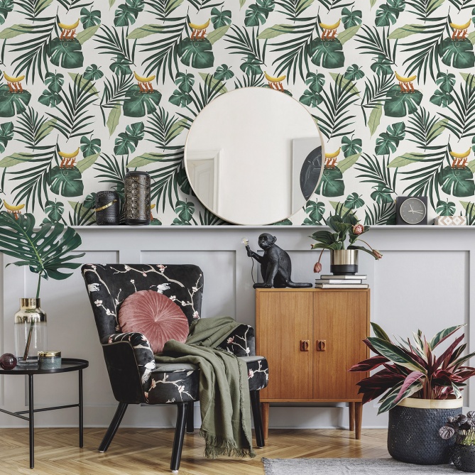 Papel Pintado Hojas tropicales - KALNE 02 | MURAKE - 11222