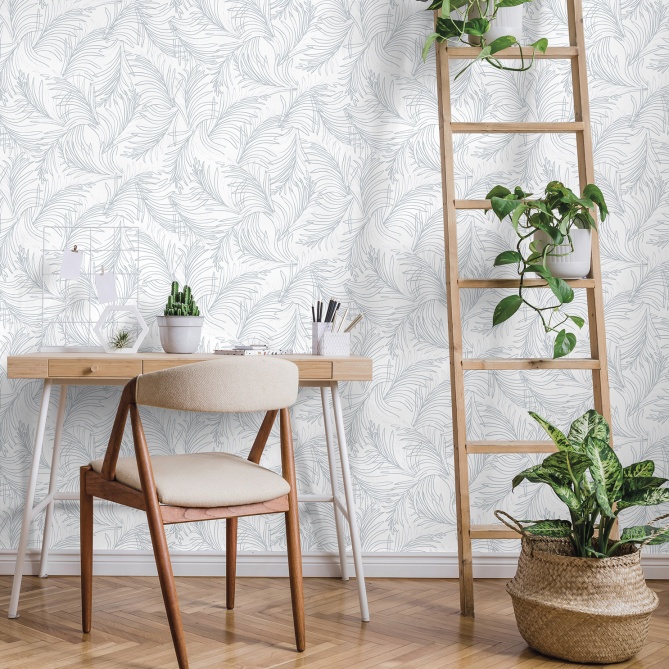 Papel Pintado Hojas de palma - OSCIEL 01 | MURAKE - 11281