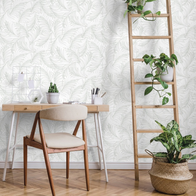 Papel Pintado Hojas de palma - OSCIEL 03 | MURAKE - 11283