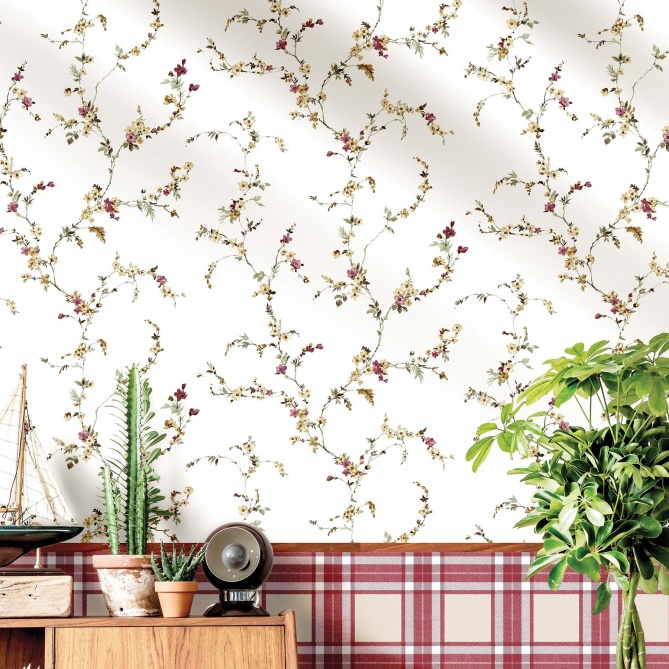 Papel Pintado Zarcilo florecitas - ROMALLO 02 | MURAKE - 87752