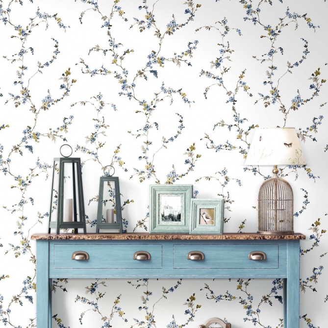 Papel Pintado Zarcilo florecitas - ROMALLO 03 | MURAKE - 87753