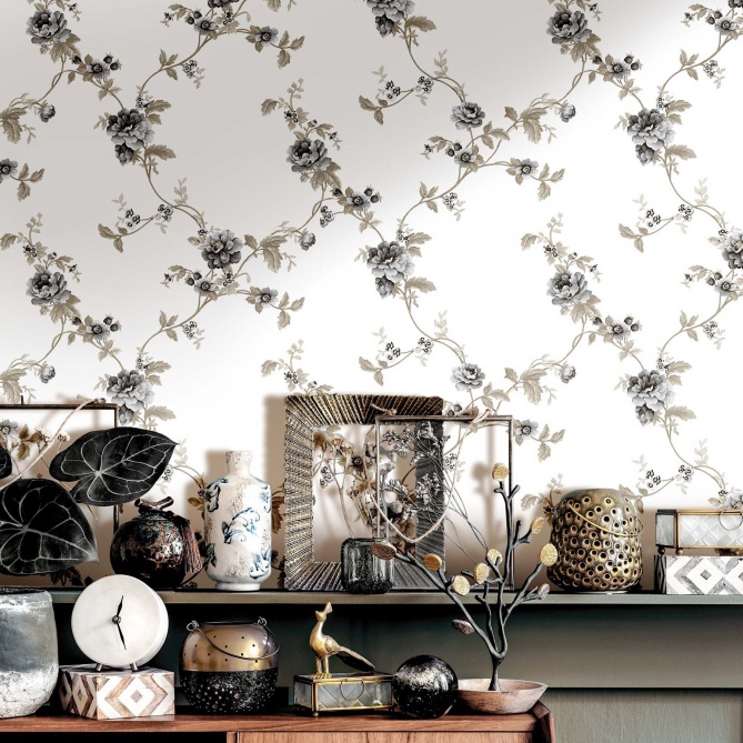 Papel Pintado Zarcillo floral - URAS 03 | MURAKE - 877803