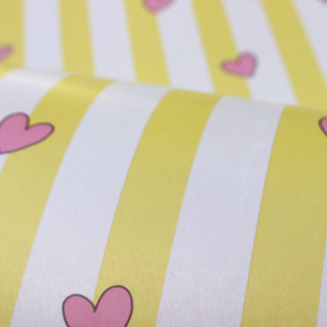 Papel Pintado Rayas con corazones  - HATI 01 | MURAKE - 779135