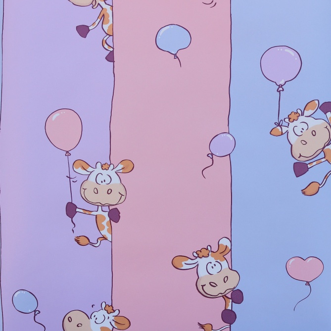Papel Pintado Vacas con globos - BIPI  | MURAKE - 779157