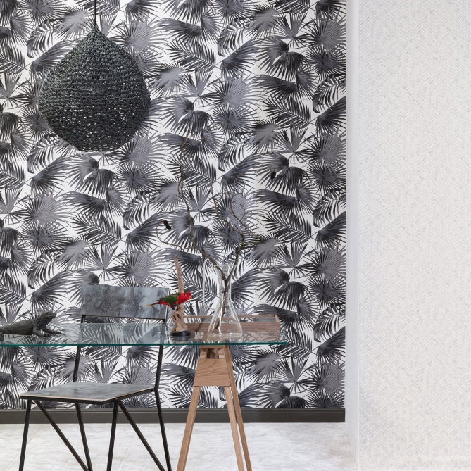 Papel Pintado Hojas de palma oblongas - DAORA 03 | MURAKE - 37773