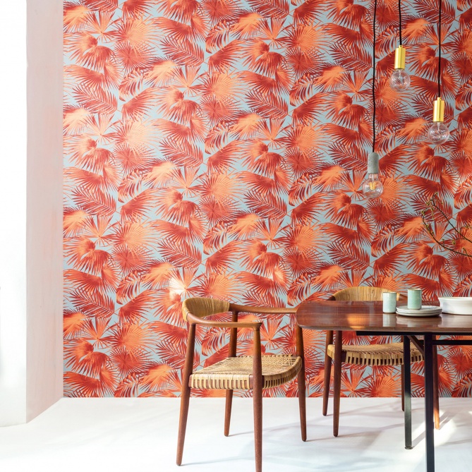 Papel Pintado Hojas de palma oblongas - DAORA 07 | MURAKE - 37777