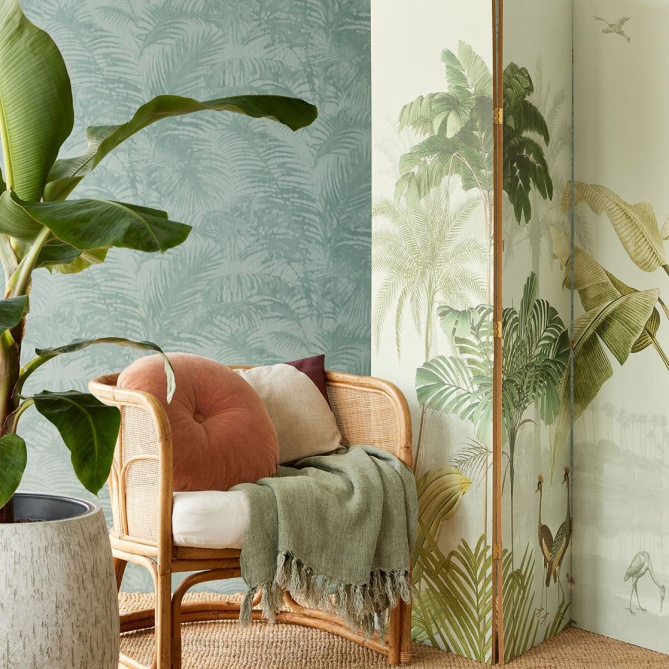 Papel Pintado Hojas de palmera - AMGALA 06 | MURAKE - 37706