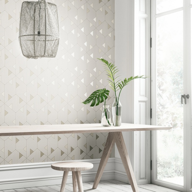 Papel Pintado Triángulos geométricos - ENTAIRE 03 | MURAKE - 37783