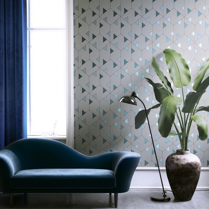 Papel Pintado Triángulos geométricos - ENTAIRE 07 | MURAKE - 37787