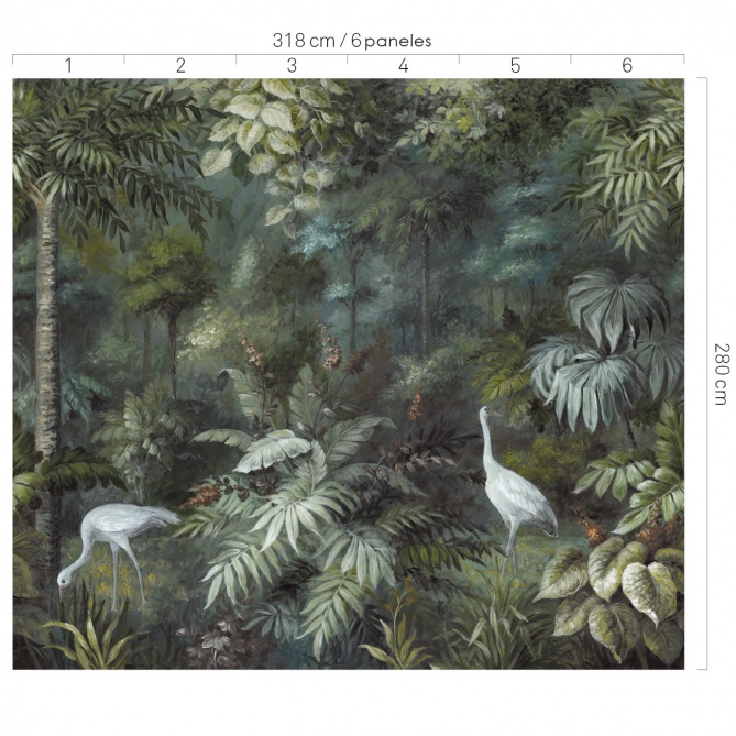 Mural Paisaje exótico - LEMSID  | MURAKE - 37761