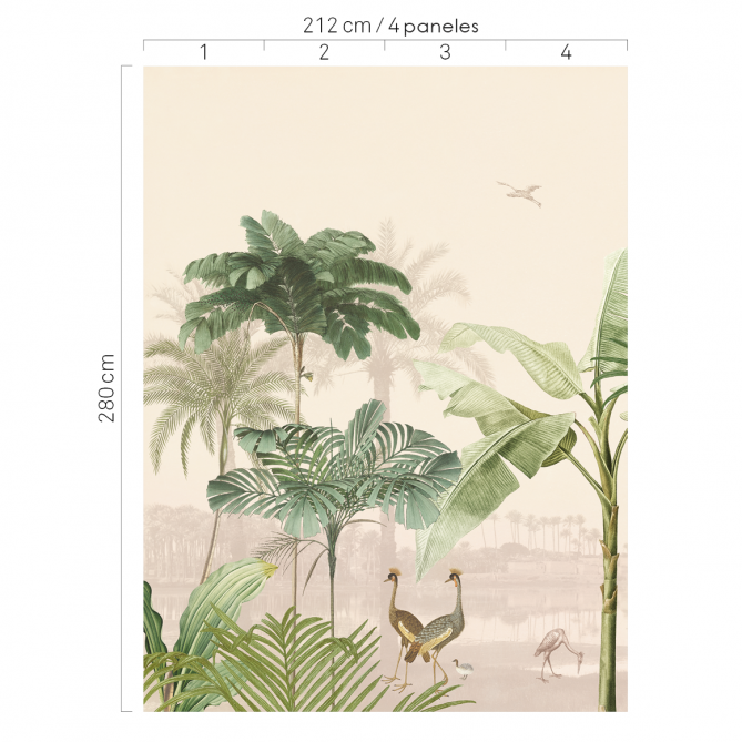 Mural Palmeras exóticas - AHMED 02 | MURAKE - 37767