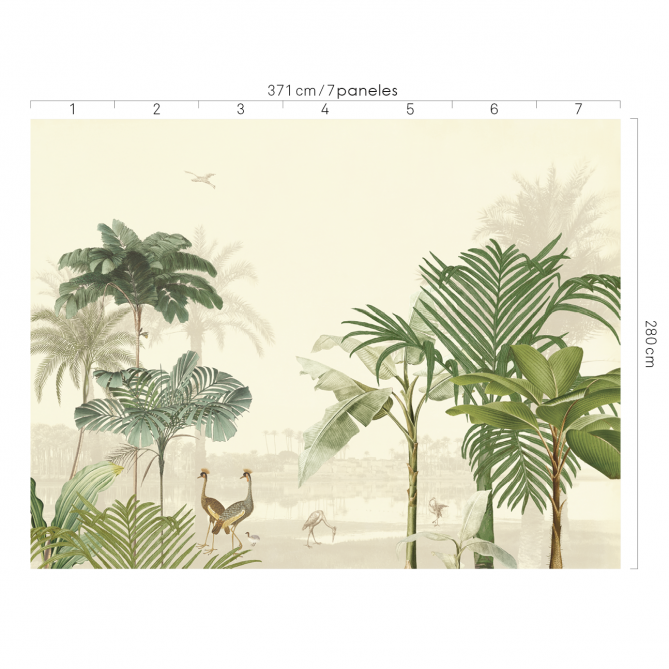 Mural Selva con animales - AHMEDLA 01 | MURAKE - 37763