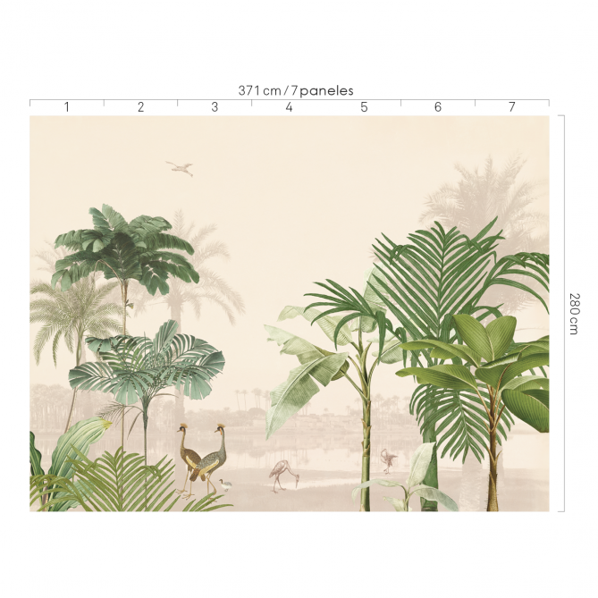 Mural Selva con animales - AHMEDLA 02 | MURAKE - 37764