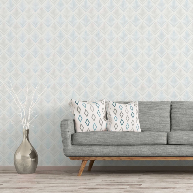 Papel Pintado Rombos étnicos - UMERA  | MURAKE - 878316