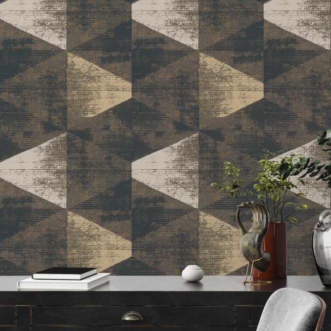 Papel Pintado Triángulos grandes - GENILAC 02 | MURAKE - 878242