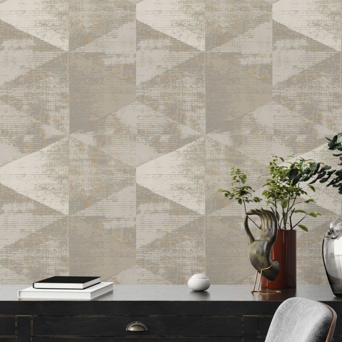 Papel Pintado Triángulos grandes - GENILAC 03 | MURAKE - 878243