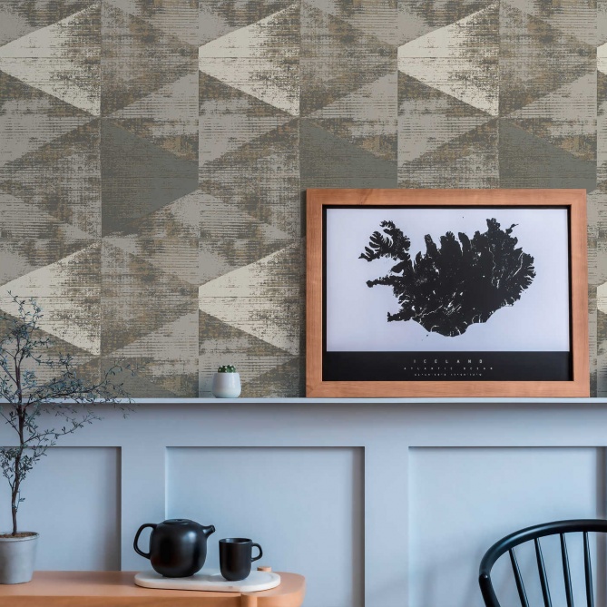 Papel Pintado Triángulos grandes - GENILAC 05 | MURAKE - 878245