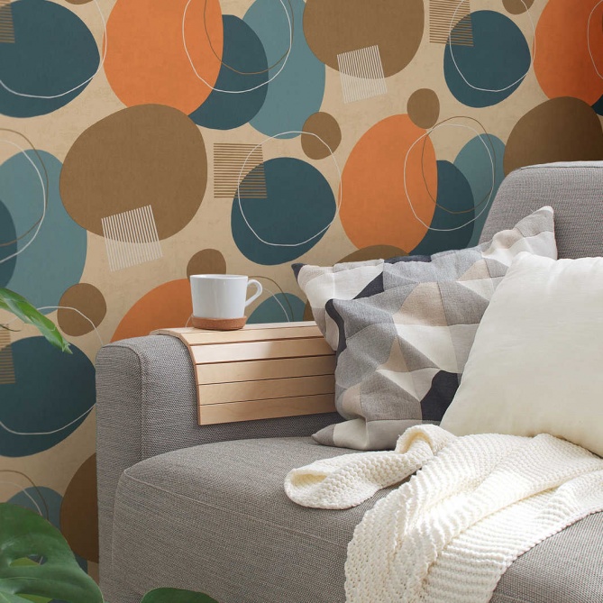 Papel Pintado Círculos desiguales - REGNY 01 | MURAKE - 878291