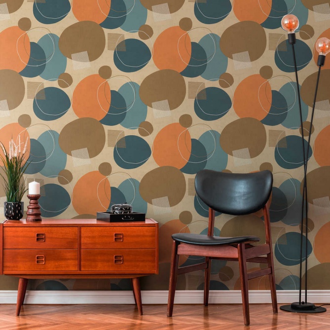 Papel Pintado Círculos desiguales - REGNY 01 | MURAKE - 878291