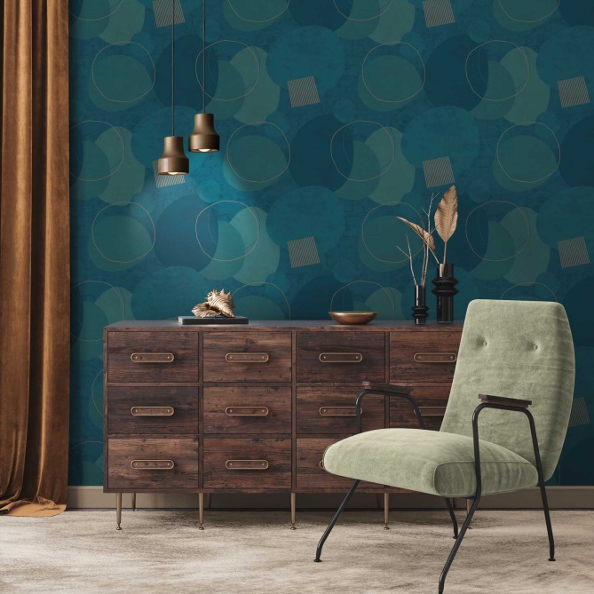 Papel Pintado Círculos desiguales - REGNY 03 | MURAKE - 878293