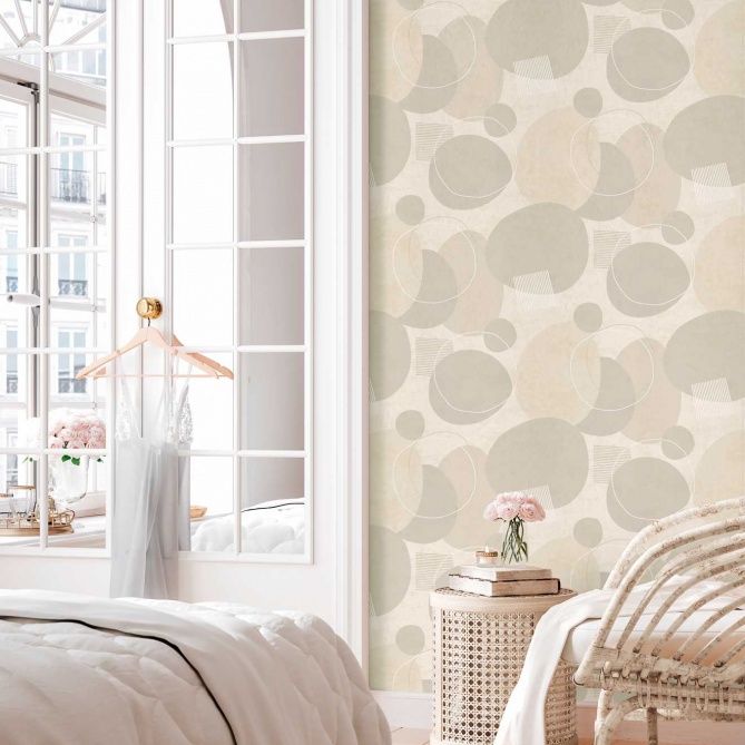 Papel Pintado Círculos desiguales - REGNY 04 | MURAKE - 878294