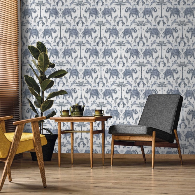 Papel Pintado Elefantes - GAJAH 04 | MURAKE - 11324