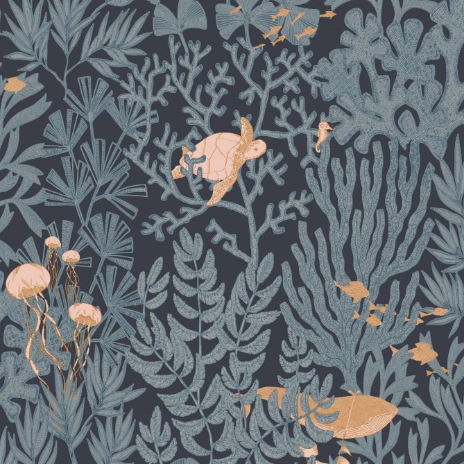 Papel Pintado Ballet acuático - OKEAN 02 | MURAKE - 85627