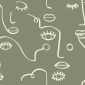 Papel Pintado Bocetos caras - FUULA 02 | MURAKE - 85377