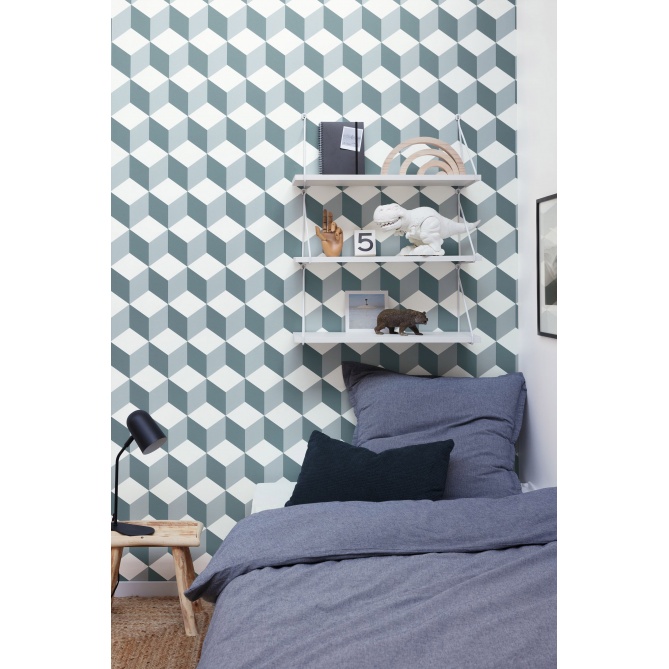 Papel Pintado Cubos 3D - KWADRI 02 | MURAKE - 85372