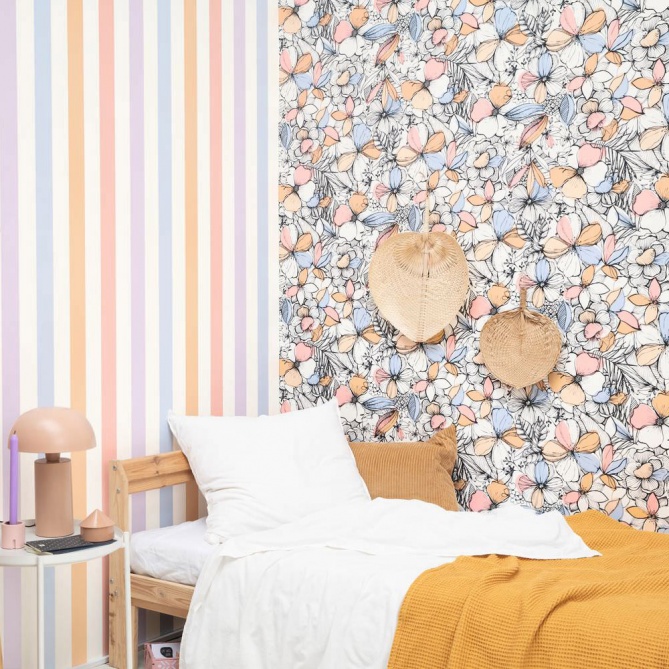 Papel Pintado Flores - DARARA 01 | MURAKE - 85416