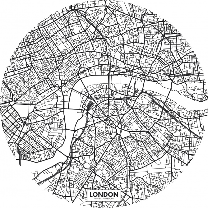 Sticker Mapa Londres - LONDRES  | MURAKE - 85441