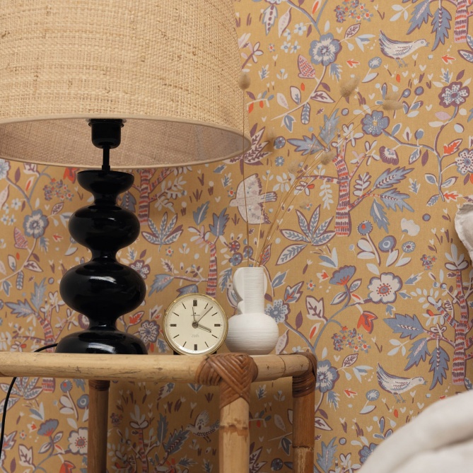 Papel Pintado Flores y pájaros - BULLES 01 | MURAKE - 85131