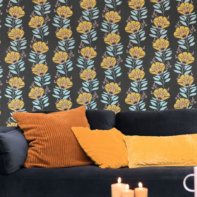 Papel Pintado Flores grandes - MACOURIA 04 | MURAKE - 85184