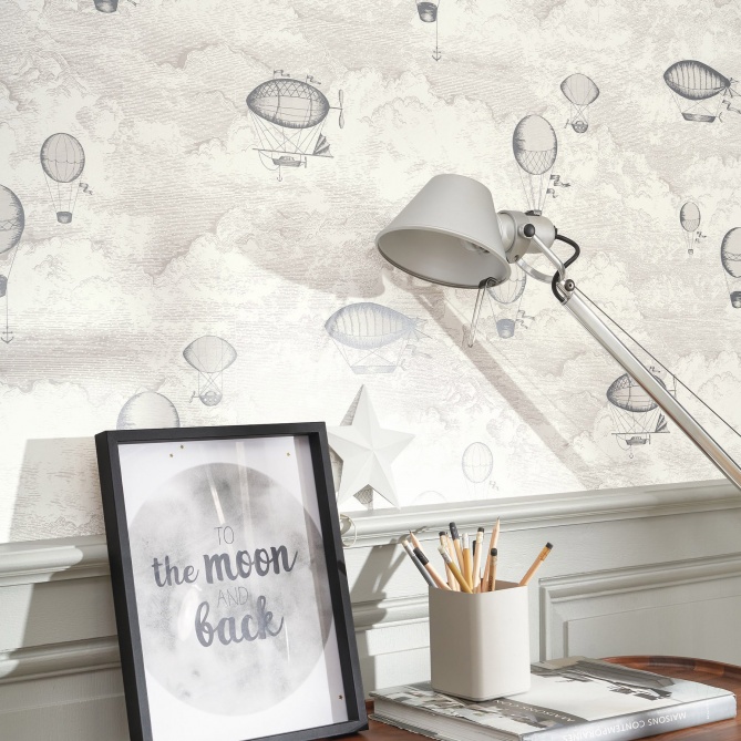 Papel Pintado Globos aerostáticos en las nubes - OHULA 02 | MURAKE - 85652