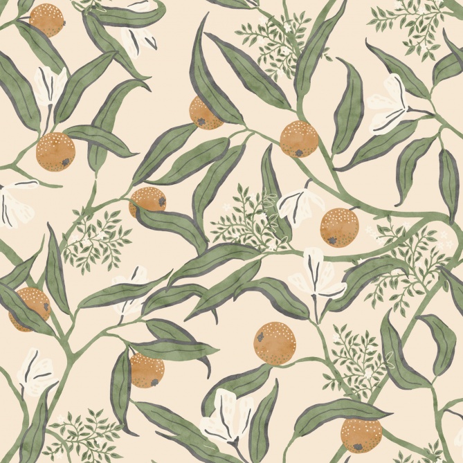 Papel Pintado Árboles frutales - FRUKT 01 | MURAKE - 85451